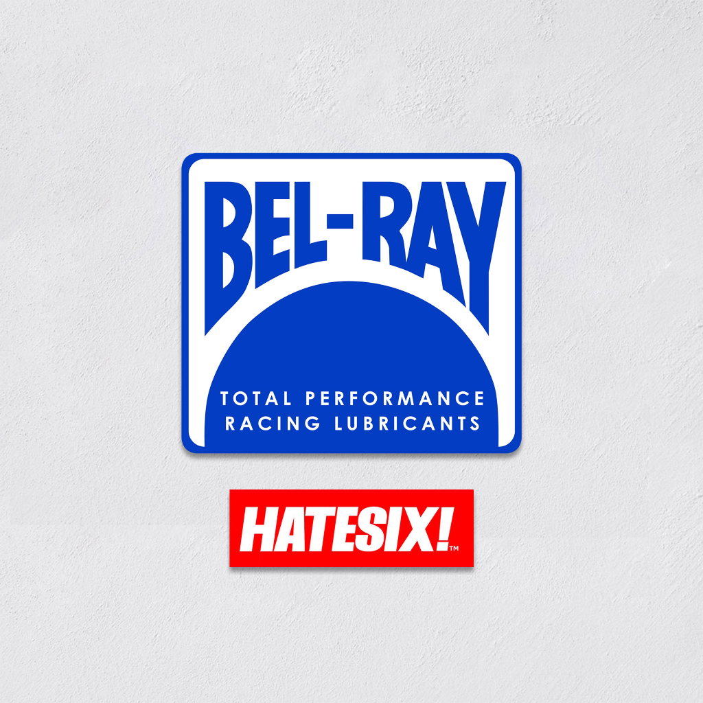 Sticker Decal Bel-ray Belray vintage enduro Cafe racer Hatesix