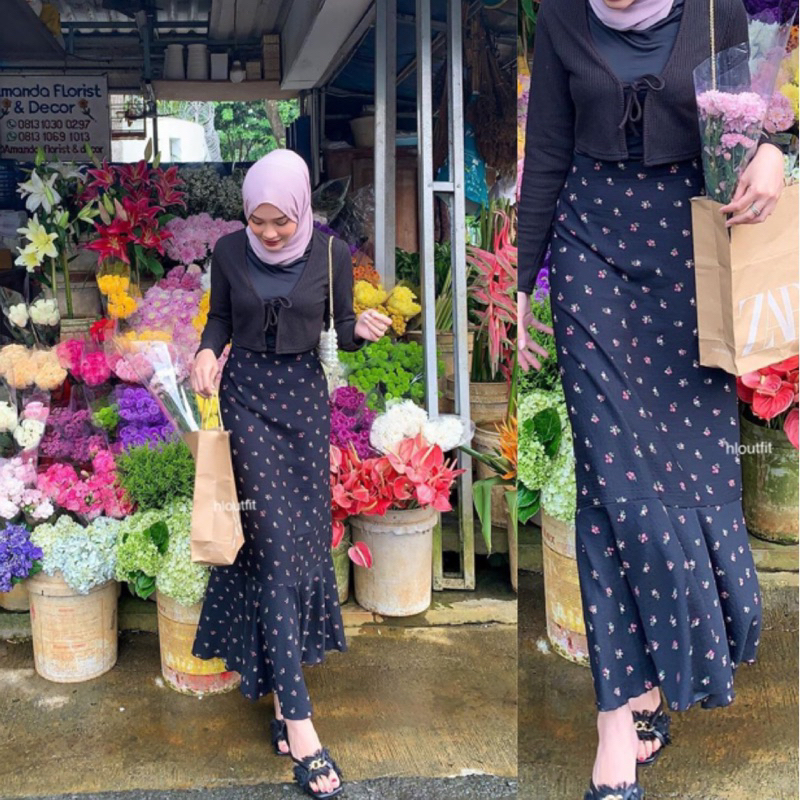 HL Flower Skirt Crinkle Realpict