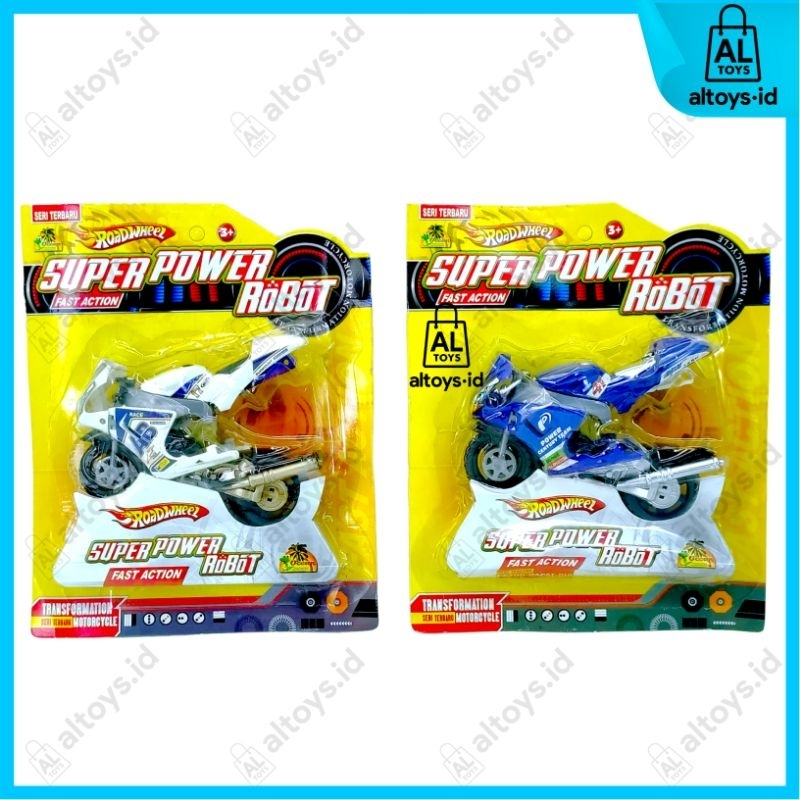 MAINAN SPEDAH MOTOR GP SPORT JADI ROBOT 2IN1 MOTOR GP ROBOT ROADWHEEL SUPER POWER ROBOT OTI9925