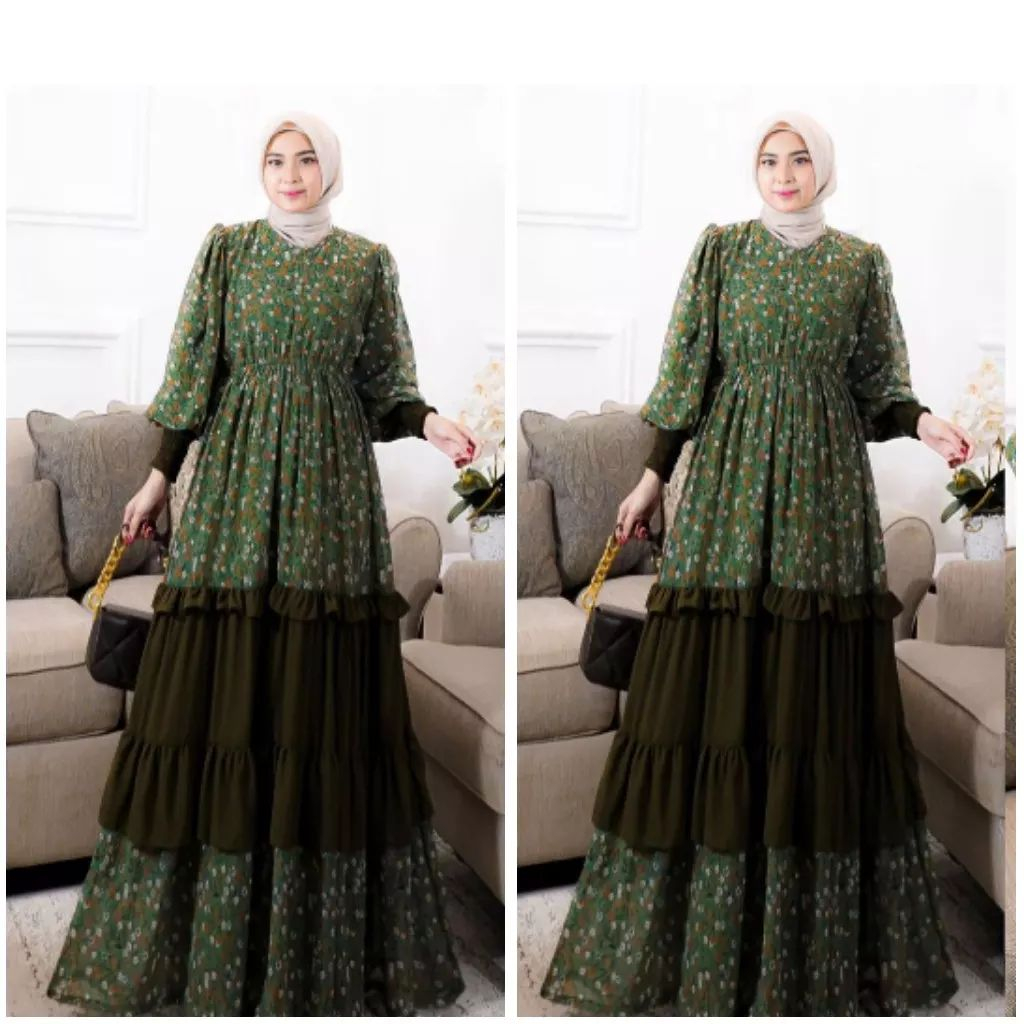 Linna dress gamis kondanan mewah bahan cerrutybabydoll gamis remaja gamis pesta terbaru fashion muslim perempuan 2022