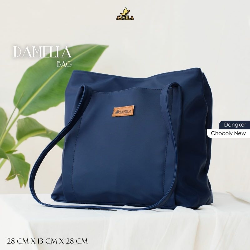 PRE ORDER TOTEBAG DAMELIA BY AYSILA TAS KERJA KULIAH KANTOR BAHAN CHOCOLY ANTI AIR PREMIUM