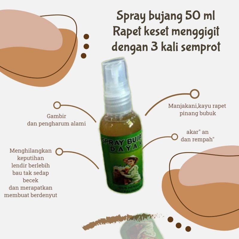 Spray Madu bujang Dayak asli herbal alami 50 ml
