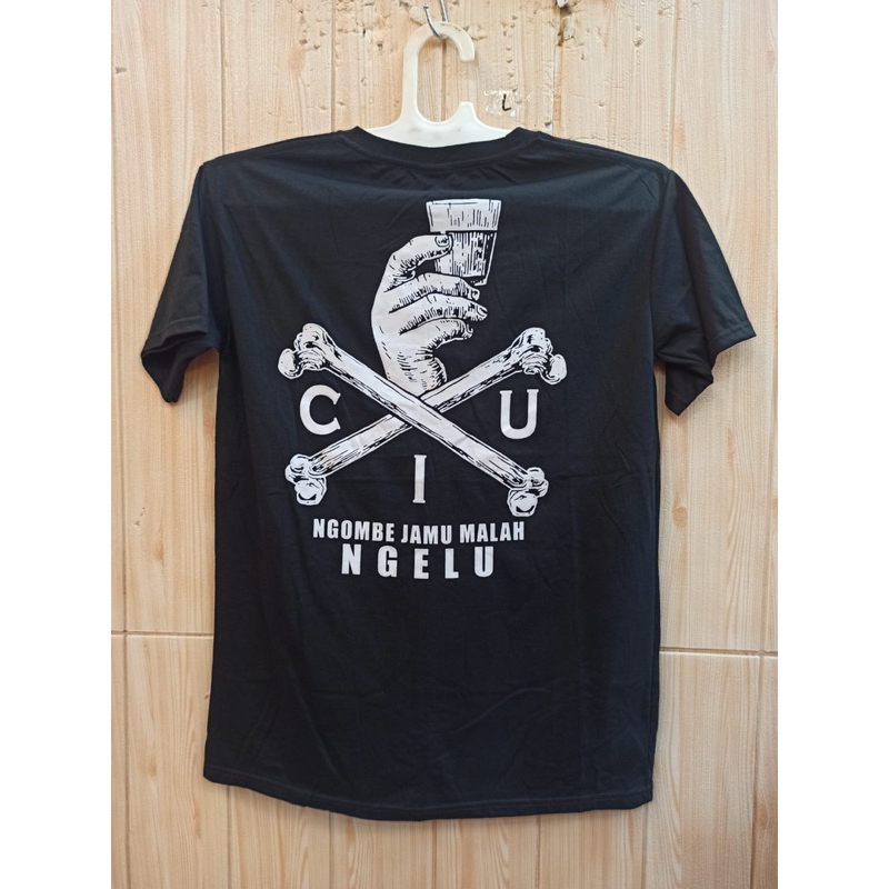 KAOS TSHIRT OVER SIZE DISTRO HITAM MOTIF RANDOM