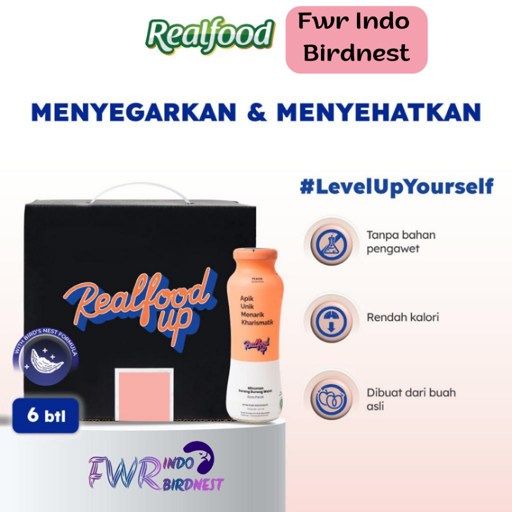 

Realfood Up Peach isi 6 Botol