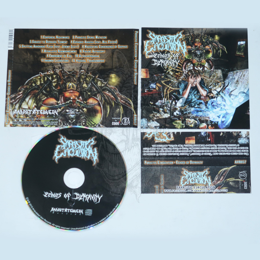Cd - Parasitic Ejaculation - Echoes Of Depravity