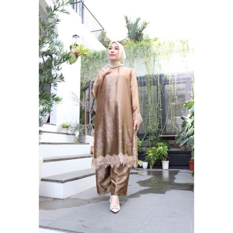 SETELAN CELANA MALAY SUTRA PREMIUM - SET SUTRA PREMIUM -SET KONDANGAN - SET BAJU PESTA - SET MUSLIM 