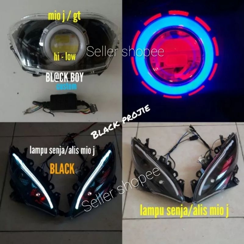 REFLEKTOR MIO J -LAMPU SENJA MIO J - LED ALIS - HEADLAMP LAMPU DEPAN MIO J