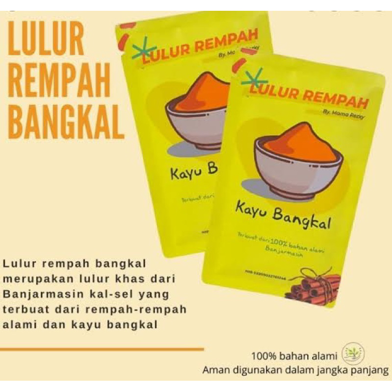 lulur bangkal//lulur rempah bangkal kalimantan