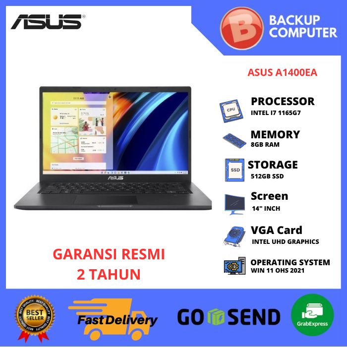 LAPTOP ASUS A1400EA-VIPS751 I7 1165G7