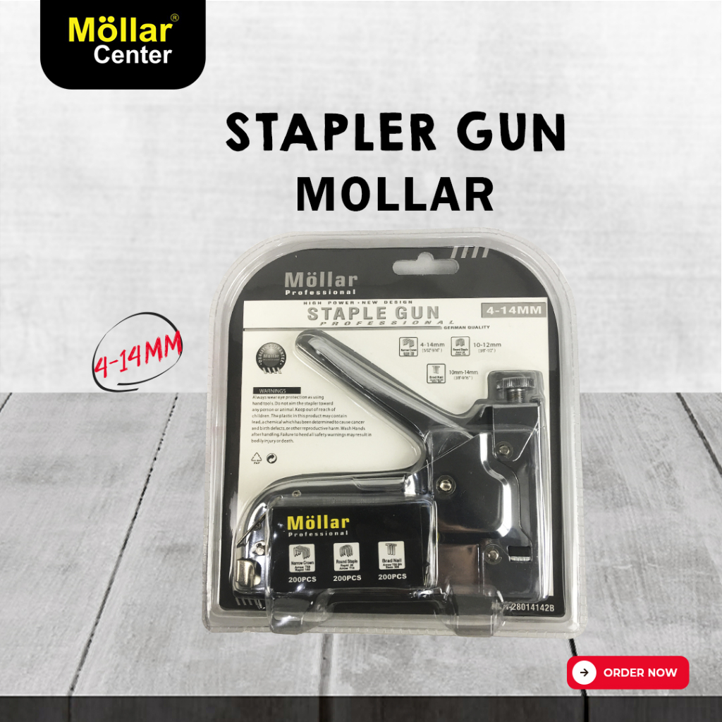 

Staple Gun 3 in 1 MOLLAR Staples Stapler Tembak Tacker Hekter Heckter 3Way Jok Kulit Kardus Dekor (SUDAH DAPAT 600 BIJI ISI STAPLES)