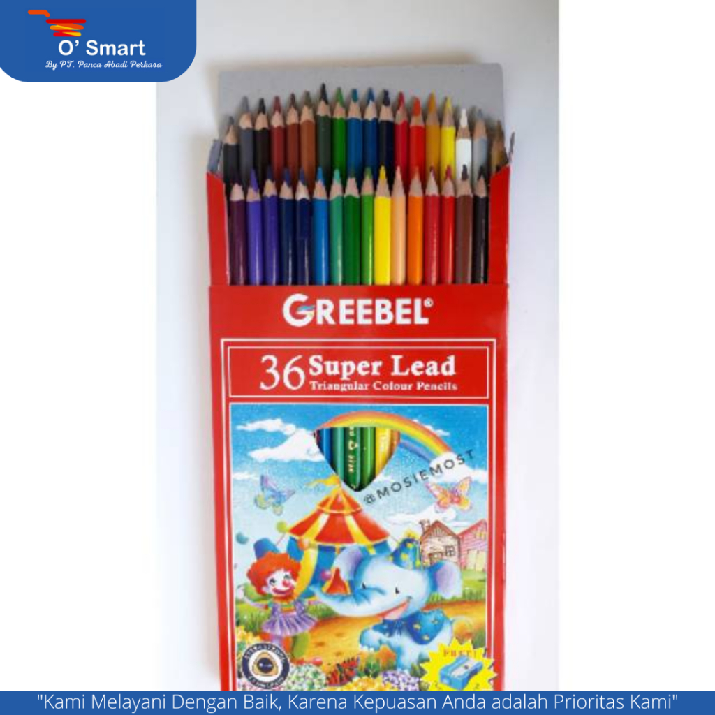 

Greebel Pensil Warna 36W SUPER LEAD TRIANGULAR 3736