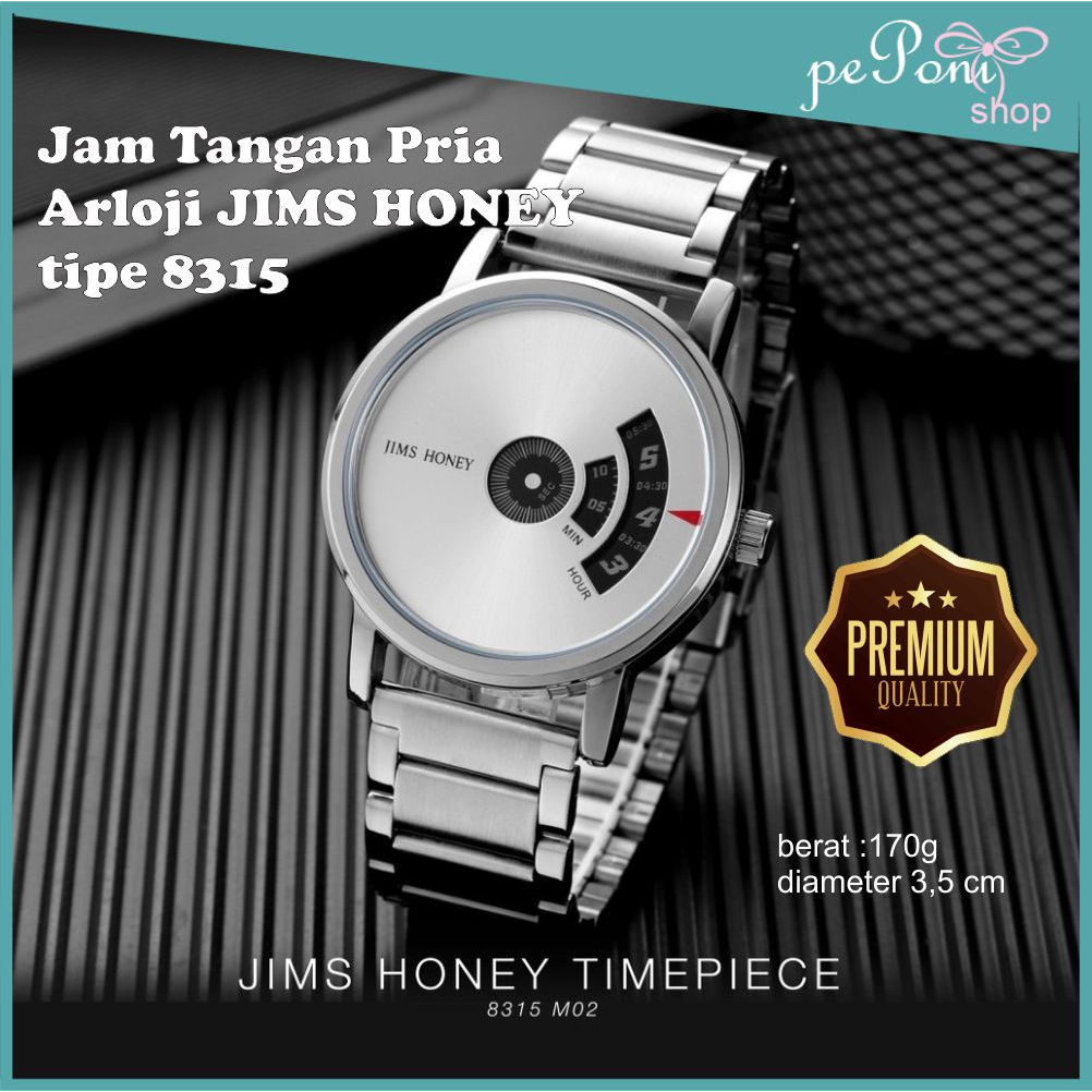 Jam Tangan Pria - Arloji Pria Cowo - JIMS HONEY Jam 8315 SALE jam Bagus