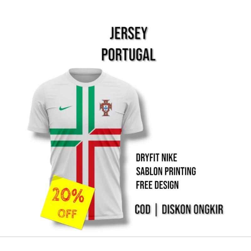 Jersey Portugal Full Printing Free Nameset