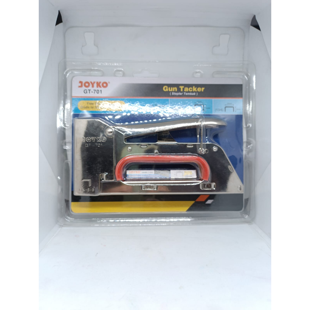 

STAPLES TEMBAK BESI STAPLES BANGUNGAN BAGUS MEREK JOYKO GT 701 1 PCS