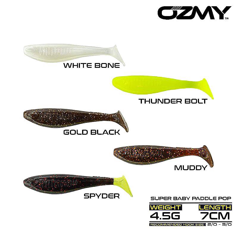 Umpan Soft Lure Ozmy Super Baby Paddle Pop 7 cm 1 pack / Ecer