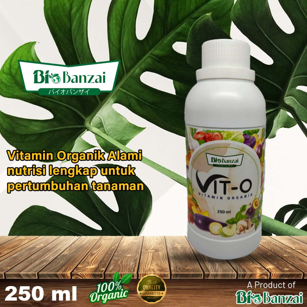 VIT O BIO BANZAI 250 ML , PUPUK ORGANIK UNTUK SEGALA JENIS TANAMAN