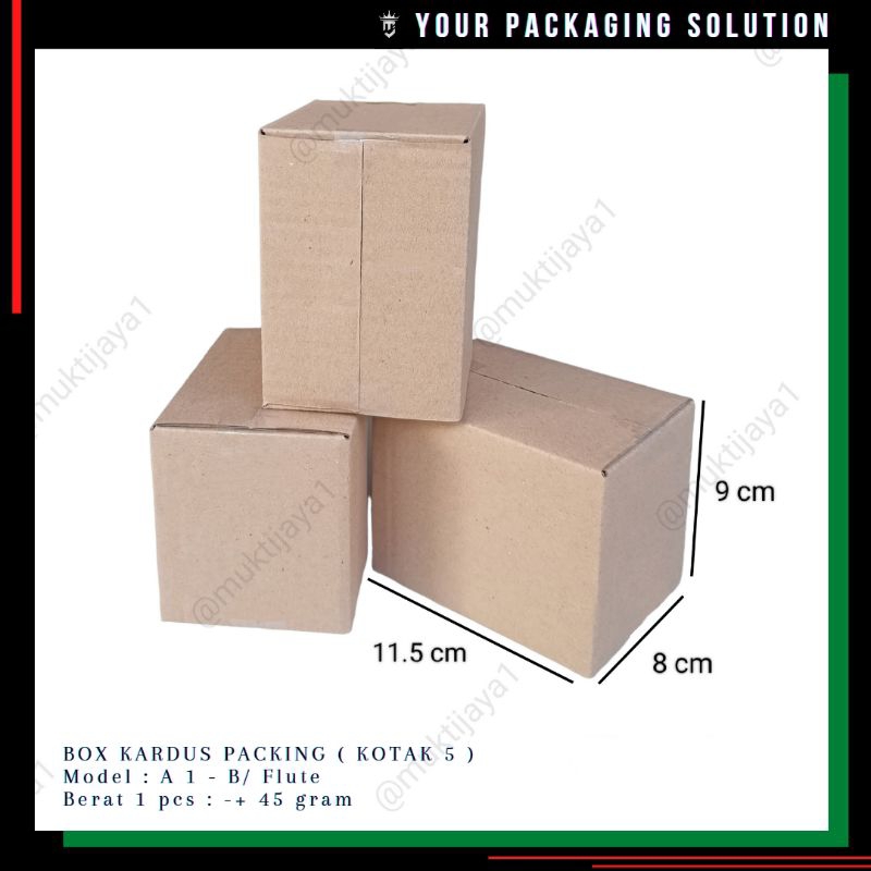 

BOX KOTAK 5 • 11.5x8x9cm • Kotak || Kardus || Karton || Packing
