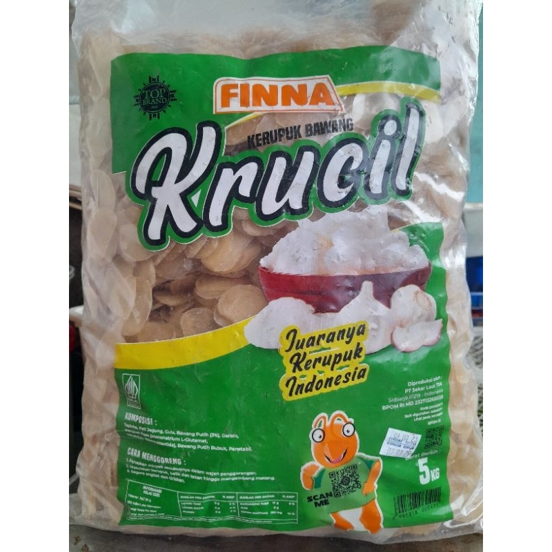 

Krupuk Krucil Finna,rasa bawang dan rasa udang 250gram.