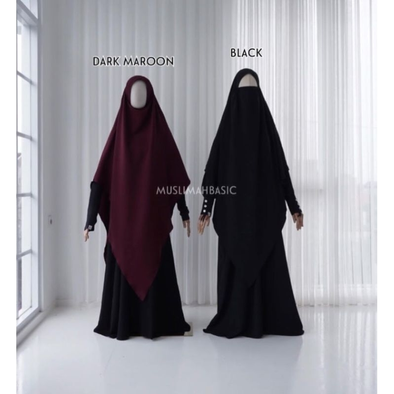 Siap Kirim FK Khimar Amara Instan Muslimah Basic