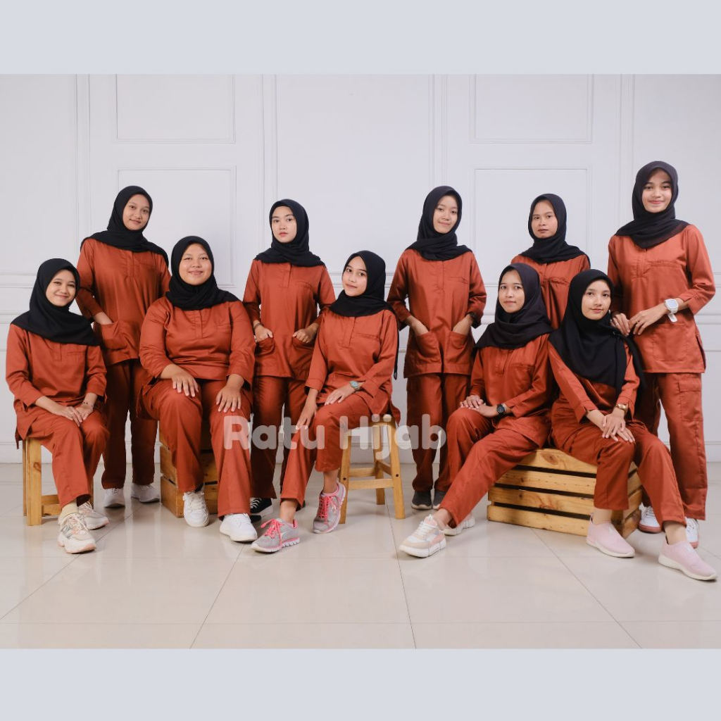 Baju OK OKA RESLETING DEPAN Lengan 7/8 Dokter Petugas medis Perawat Jaga Toyobo