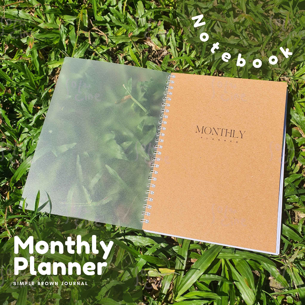 

Monthly Planner - Brown Note Book Planner Solucine - 50 Lembar - A5