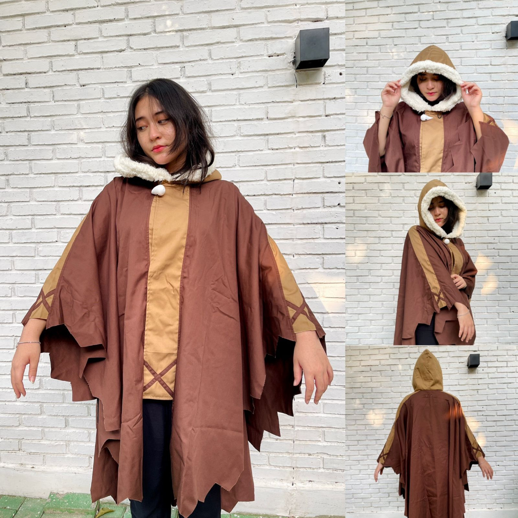 Jubah Jaket Cosplay Fushi Anime Manga To Your Eternity Brown