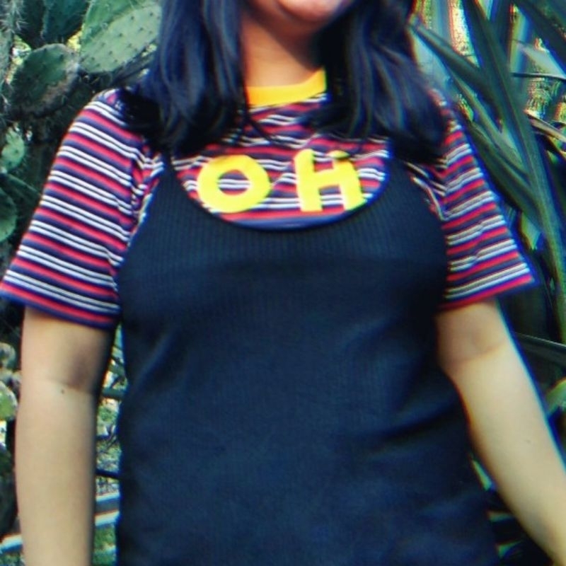 preloved Collage Kit Kaos stripes colorful