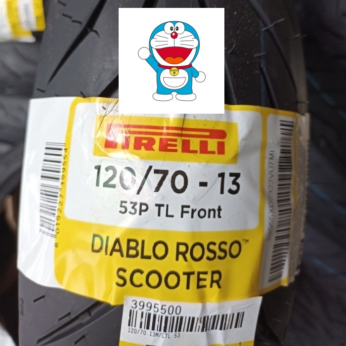 Ban pirelli depan nmax 120/70-13 diablo rosso scooter BAN