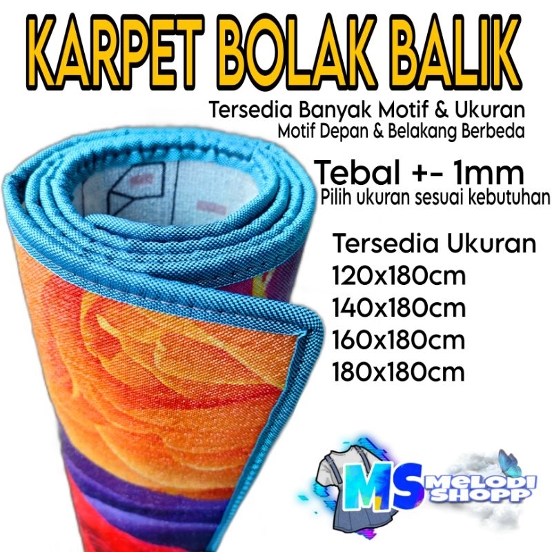 Karpet Foam PE Motif Bolak Balik/Karpet Bolak Balik/Karpet Tikar BB