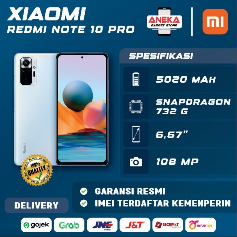 Redmi Note 10 Pro 8/128 Garansi Resmi Xiaomi