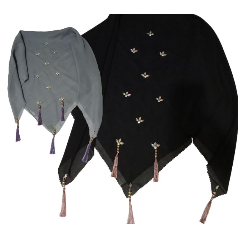 SEGI EMPAT PAYET/HIJAB PAYET/KERUDUNG PAYET/JILBAB PAYET /BELLA SQUARE PAYET/LIMA TASSEL JAMBUL PREM