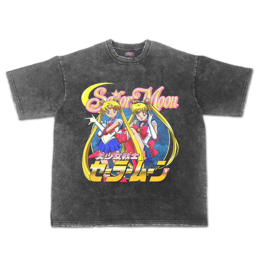 Kaos Anime Sailor Moon Oversize Sone wash