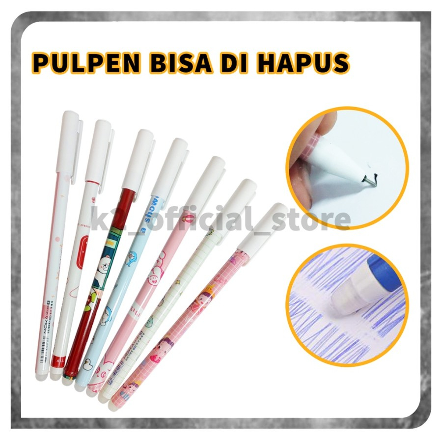 

Pulpen Bisa Dihapus Bolpoin / Gel Erasable Pen / Pena Yang Bisa Dihapu - RANDOM