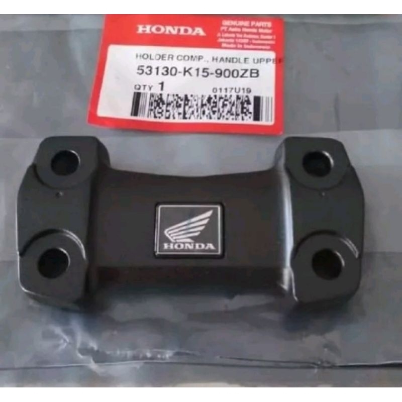 53130-K15-900ZB Raiser Klem Stang Stir CB150R Lama Versa Tiger Ori