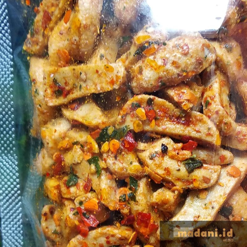

Basreng Madani.id - Basreng Pedas Daun Jeruk 10 gram (TOLONG BACA DESKRIPSI)