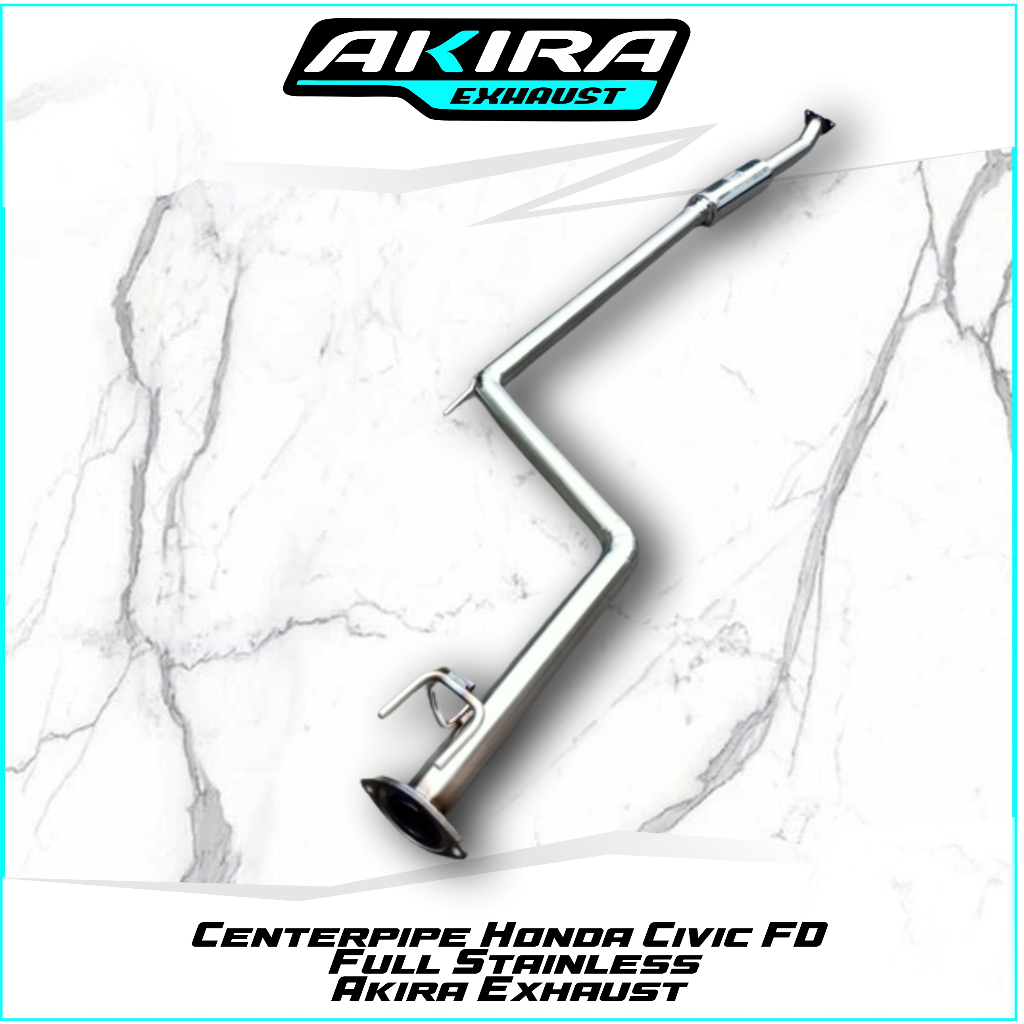 Centerpipe Honda Civic FD Full Stainless Akira Exhaust