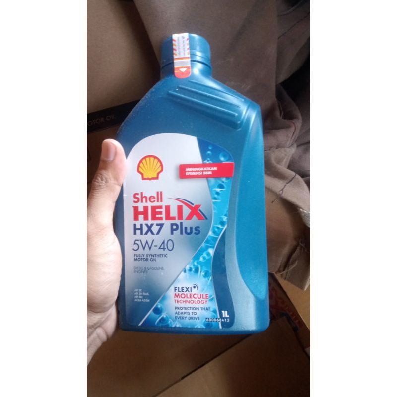 oli mesin Shell helix HX7 Plus 1 liter untuk semua jenis motor dan mobil