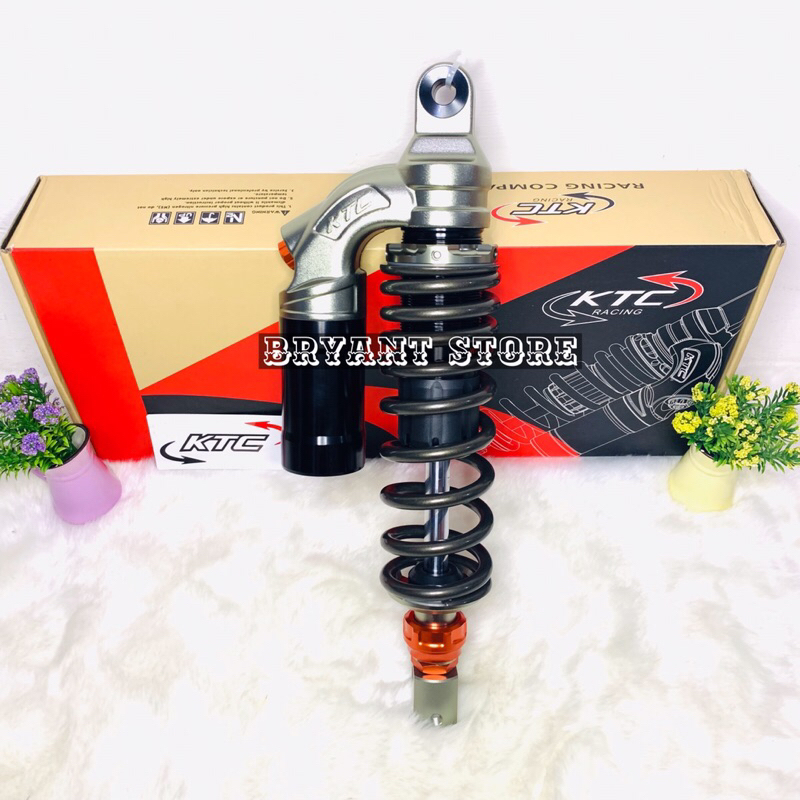 SHOCK BREAKER KTC RACING EVO ORIGINAL SINGLE SHOCK TABUNG ATAS SERIES MATIC 310MM 330MM 340MM DOUBLE KLIK DUMPER MIO XEON VARIO BEAT SCOOPY