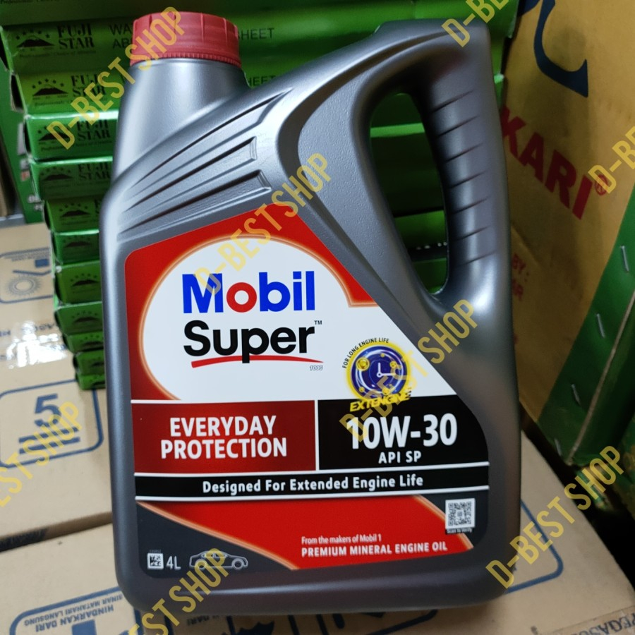 Oli mobil bensin "MOBIL1" SUPER 1000 10W/30 - 4 liter