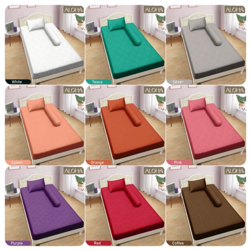 Sprei Aloha Polos Emboss Single 120x200 Tinggi 20