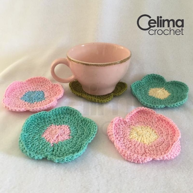 TATAKAN GELAS CROCHET TATAKAN GELAS RAJUT COASTER RAJUT COASTER CROCHET