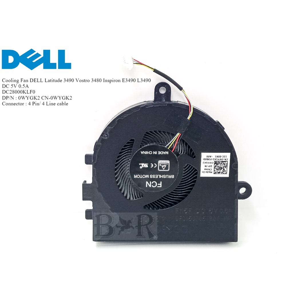 FAN KIPAS DELL LATITUDE 3490 VOSTRO 3480 INSPIRON 3481 E3490 L3490
