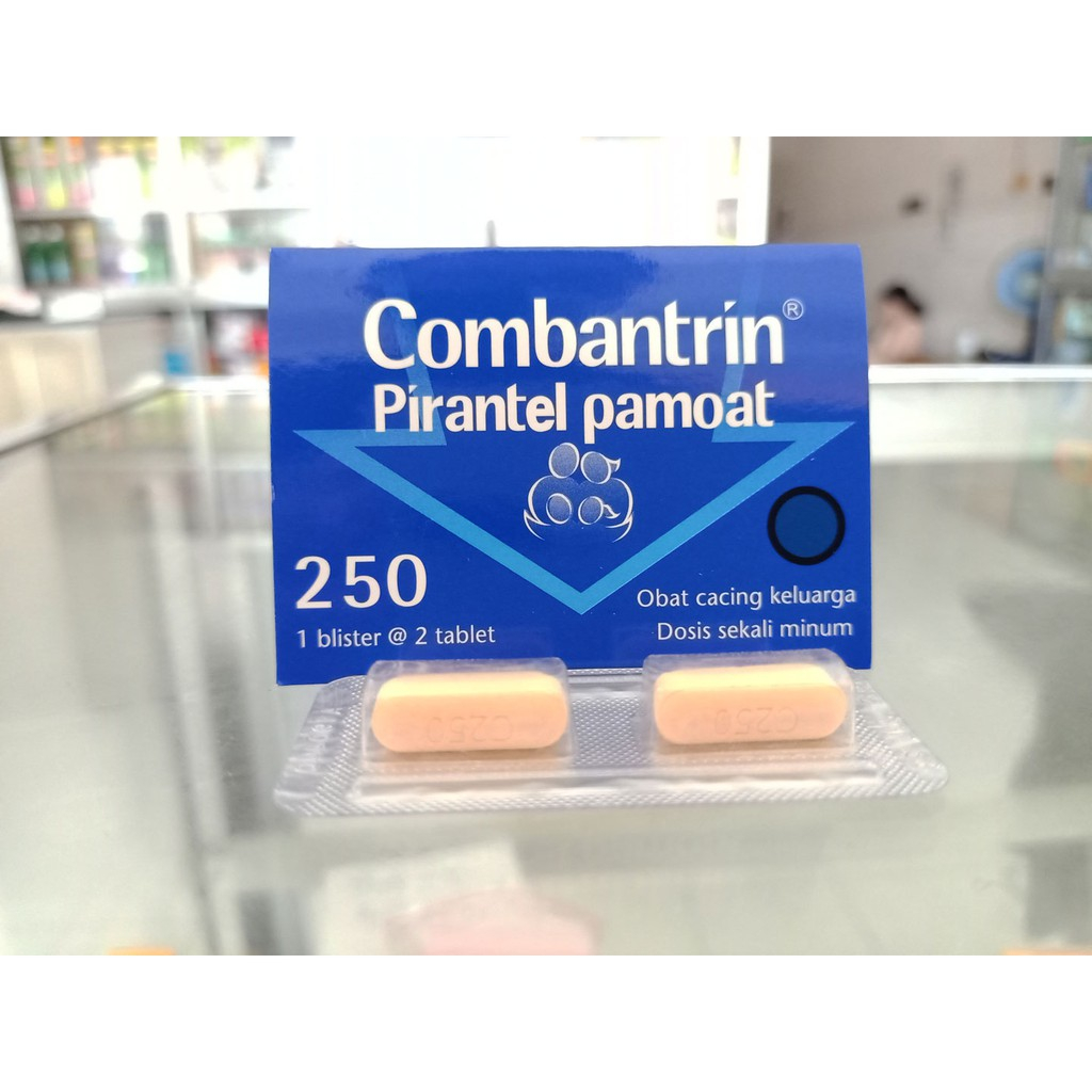 Combantrin Tablet 250 Mg / Obat Cacing / Anak / Dewasa / Mengatasi Cacing