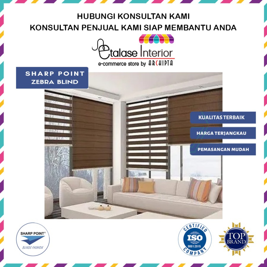 Sharp Point -  Zebra Blind/ Viewmax Roller Blind/ Gorden Tirai Jaring/ Dim Out