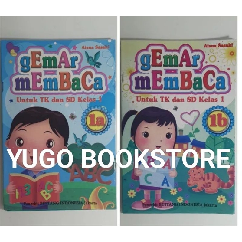 Buku Gemar MEMBACA 1a & 1b Untuk Tk & Sd kelas 1