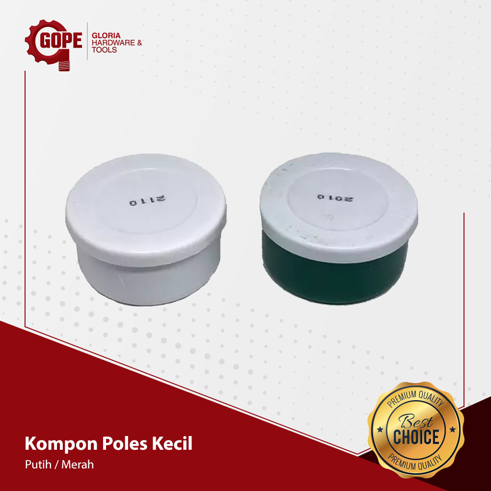 Kompon Poles Rubbing Compound Ivory Poles Mobil Motor Kaleng Kecil