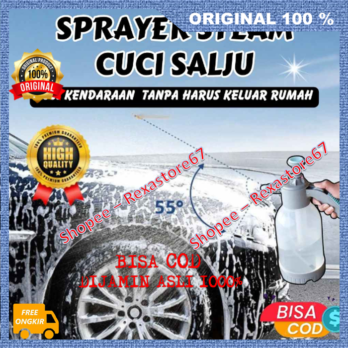 Sprayer Steam Cuci Salju Alat Semprot Cuci Motor Mobil Salju Snow Wash Cuci Kendaraan Tanpa Harus Ke