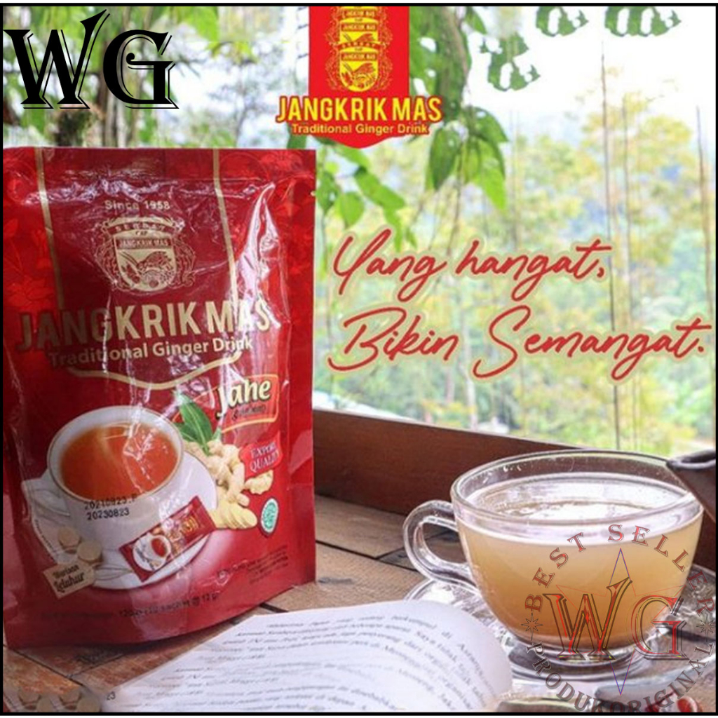 

Minuman Tradisional Serbat jangkrik mas wedang jahe ginger drink tablet bandrek isi 10