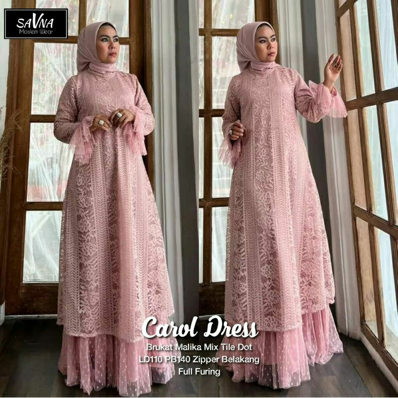 CAROL DRESS MAXY / NEW FASHION / TERMURAH / TERLARIS / COD BAYAR DITEMPAT / FLASH SALE / POPULER / M
