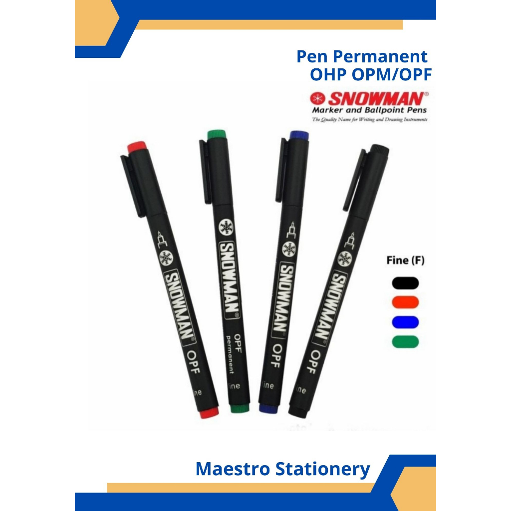

MURAH! SPIDOL PEN PERMANENT SNOWMAN OHP OPM / OPF